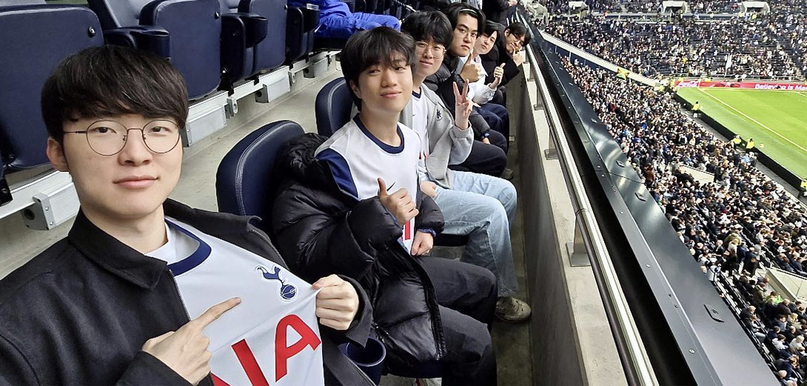 Faker and T1 visit Spurs’ stadium, with sports stars Son Heung-min and Roger Federer also involved with Worlds
